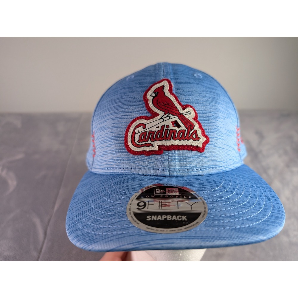 New Era 9FIFTY St Louis Cardinals MLB Low Profile Snapback Hat Light Blue Red